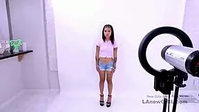 ever wonder how this fresh asian teen takes cock in her audition?