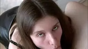 WOW, SUCKING THAT COCK SO DEEP THEN GULPING EVERY LAST DROP!