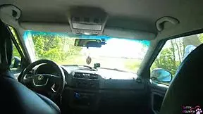 Girlfriend Loses Rock-Paper-Scissors Sucks Traveler's Cock for Epic Facial Cumshot?