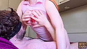 playing with cum on my big natural tits feels so naughty doesn't it myst duo