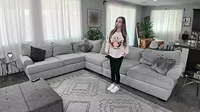 behind the scenes with busty natural blonde breezy bri as she teases with wet pussy and rides cock