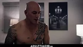 stepdaughter unwraps stepdad's cock for her special birthday fuck