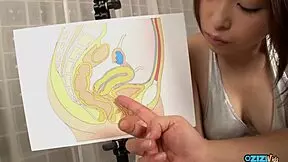 silver bikini babe squirts then cums on old guy's cock