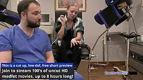 dr tampa spots ava siren in night skirt, gloves her up for backstage pov blowjob and missionary pounding