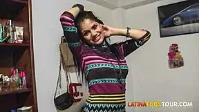 damn first date with this cute petite latina braces girl turns into rough bent over big cock doggystyle pounding