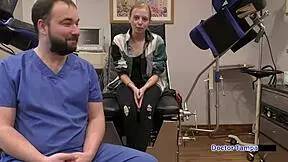 dr tampa spots ava siren in night skirt, gloves her up for backstage pov blowjob and missionary pounding