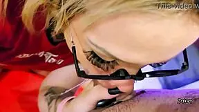 so my stepbrother sneaks in post-party craving sloppy blowjob dirty talk and ball licking action