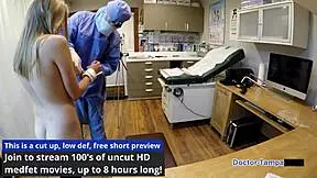 dr tampa spots ava siren in night skirt, gloves her up for backstage pov blowjob and missionary pounding