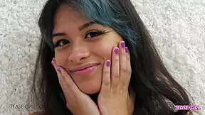 Cute Brunette Teen's Perfect Body Teases in Casting Interview