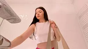 wanna see this college cutie flash her panties in that tiny skirt?