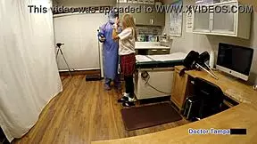 dr tampa spots ava siren in night skirt, gloves her up for backstage pov blowjob and missionary pounding