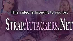 wanna see this strapon teen get fucked hard til cumshot??