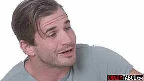 hot blonde teen rides lucky husband as watching milf wife masturbates nearby