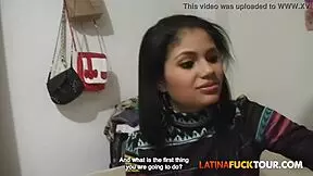 damn first date with this cute petite latina braces girl turns into rough bent over big cock doggystyle pounding