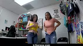 Sorority teens caught shoplifting suck lp guard cock doggystyle.