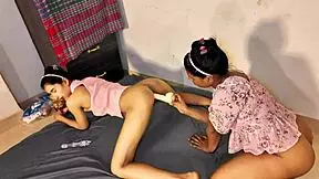 uttaran20's hot desi girls take turns riding cock in steamy threesome squirting and fisting tight pussies