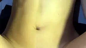 deep creampie floods her tight belly after wild dorm riding