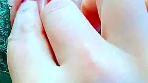 Brunette Latina Babe Fingers Her Strawberry Pink Shaved Pussy and Perfect Clit Close Up