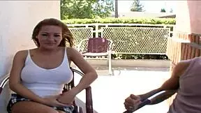 megan monroe's perfect boobs bounce as she sucks and rides cock.