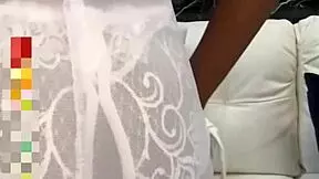 damn this skinny latina shakes her narrow ass on giant dildo