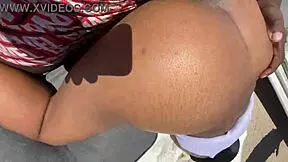 skinny ebony babe bent over taking fat bbc doggystyle outdoors