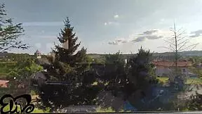 back from trip masseuse oils boyfriend's big cock for wet ride