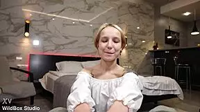 Fucking Skinny Blonde POV Deep In Mouth And Tight Pussy