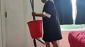 naughty hotel maid strips and gets fucked deep by guest