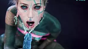 oh man pip's psychedelic hippie ass takes that dildo deep in anal play with pierced nipples and squirting