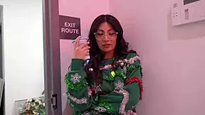 Slutty Cami Strella Sucks Cock at Office Christmas Party