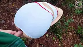 Thai girl explores wild desires deep in woods