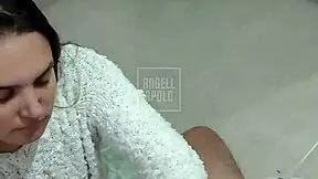 Cute Latina Wife's Small Waist and Big Ass Bounce on Hubby's Cock with Epic Blowjob