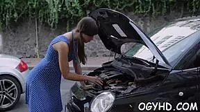 old guy enjoys tight young 18+ russian in hardcore missionary action