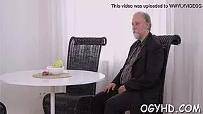 old guy enjoys tight young 18+ russian in hardcore missionary action