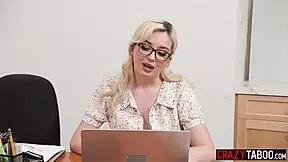 ready for your performance review petite blonde lexi lore gets rough double anal gangbang?