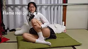 i'm tied up tight getting my petite asian ass fucked raw