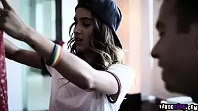 horny stepbro chad white turns lesbian stepsis uma jolie with deep pussy lesson