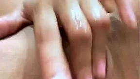 You won't believe how this innocent-looking babe fingers her tight pussy daily