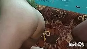 Malik bends his skinny desi maid over for raw indian chudai with dirty talk orgasms