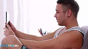 hey, watch us horny brunettes ride cock then share cum!