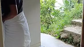 crazy latina squirts hard outdoors on massive cock