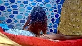 Toned latina stepsis with big natural tits fucks gym instructor while spying on intimate fitness game