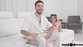 Apollo Banks seduces Shroom Q in lingerie before deep anal ride