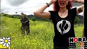 Primavera's blonde milf assfucked hard by lesbian pornstar at erotic holiday party