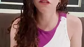 Blonde big tits beauty in lingerie offers herself as prize on social media for first time big black cock worship