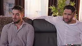 Busty french milf stripper gets anal fucked and dped