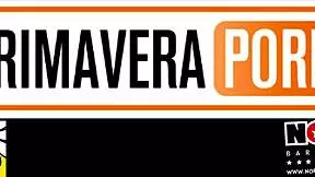 Primavera's blonde milf assfucked hard by lesbian pornstar at erotic holiday party