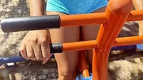 i feel her tight ass and pussy after public squat thrill pounding deep