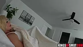 fat ass blonde teen stepsis gets so horny she begs for rough fucking bent over big ass taboo pounding