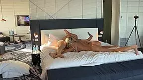 wild hotel threesome johnny sins fucks two big ass blonde teen friends closeup naughty big tits